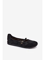 Športové baleríny s remienkom Black Charmy