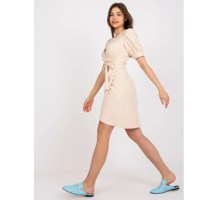 Šaty LK SK model 17404325 světle béžová - FPrice