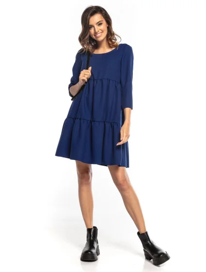 Dámske šaty T353/4 Námornícka modrá - Tessita