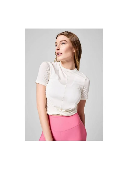 Koszulka CASALL Delight Short Wrap Tee biały