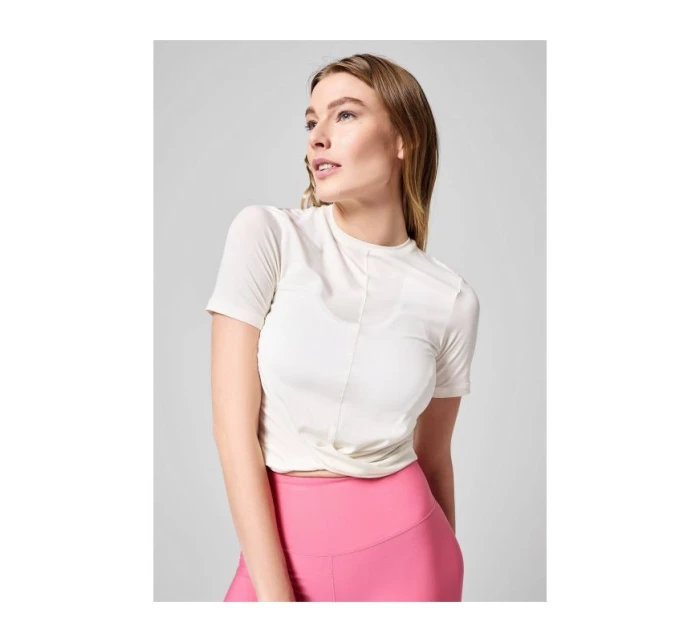 Koszulka CASALL Delight Short Wrap Tee biały