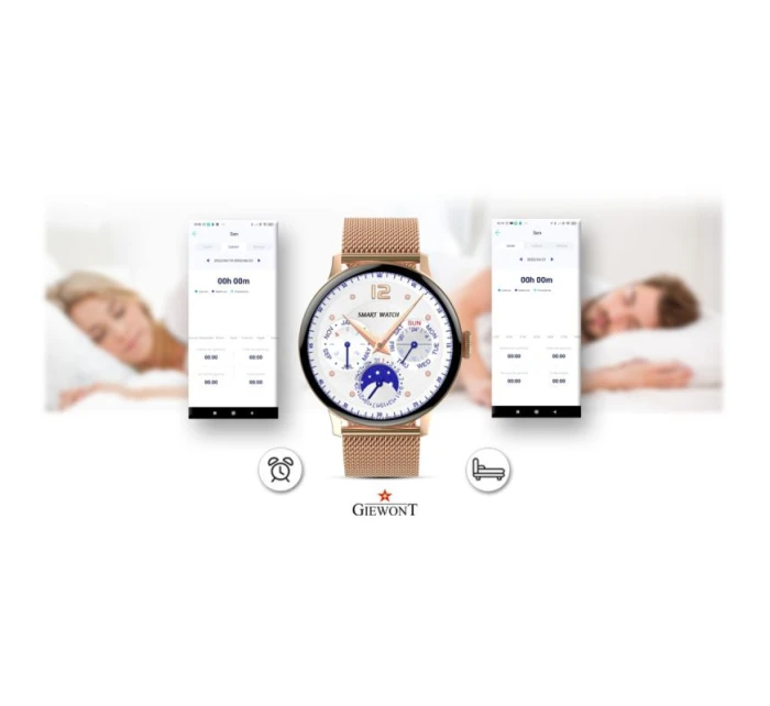 Dámské chytré hodinky Pink Gold model 21804667 - Giewont Dámské chytré hodinky Pink Gold model 21804667 - Giewont