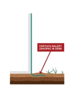 SKLENÍK ZÁHRADNÝ TUNEL 200X300X200CM PE KONŠTRUKCIA BIELA OCEĽ