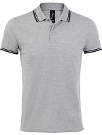 SOL'S Pasadena Men Pánské piqué polo grey navy model 22521843 SOL'S Pasadena Men Pánské piqué polo grey navy model 22521843