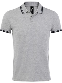SOL'S Pasadena Men Pánské piqué polo grey navy model 22521843