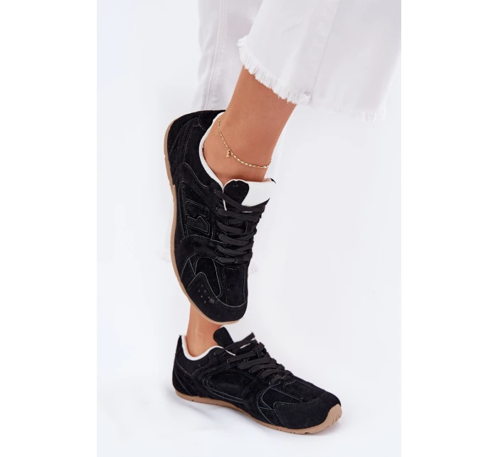 Dámské Sportovní Boty Z Eko Semiše Černé model 21701308 - Boto