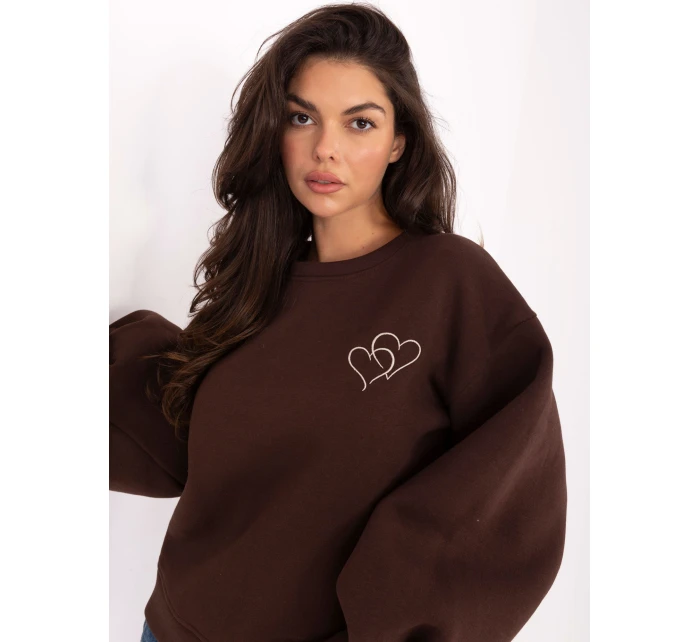 IT BL mikina H2349.65 tmavohnedá