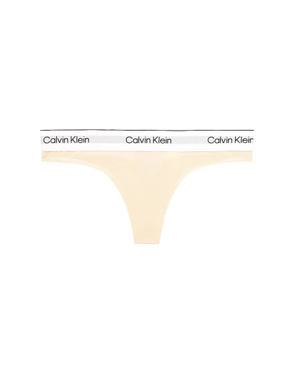 Dámske tangá Modern Cotton Nat QF7050E-ACK - Calvin Klein