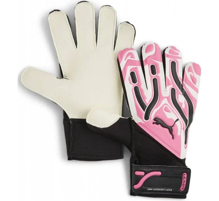 SPORT Brankárske rukavice Ultra Play M RC 041862 08 Biele s ružovou - Puma