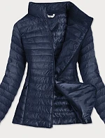 Tmavomodrá prešívaná dámska bunda (6651-99)