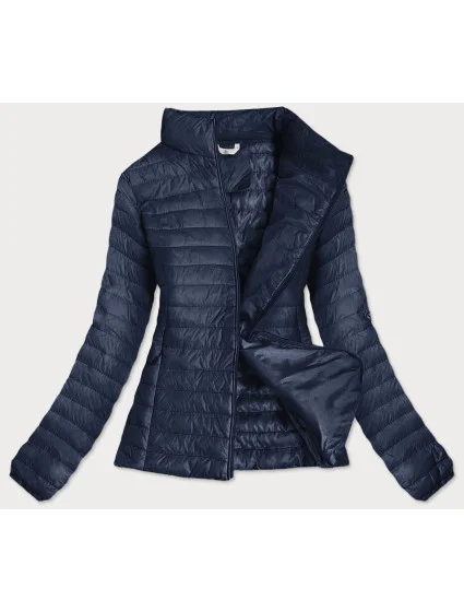 Tmavomodrá prešívaná dámska bunda (6651-99)