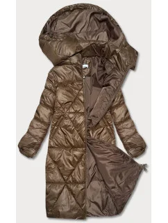 Hnedá dámska prechodná bunda (YP-22081-101)