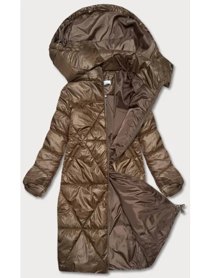 Hnedá dámska prechodná bunda (YP-22081-101)