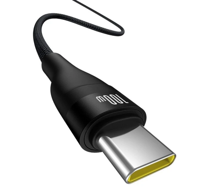 Baseus Flash 2 USB-USB C kábel 100W 1m (čierny) Baseus Flash 2 USB-USB C kábel 100W 1m (čierny)