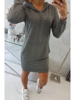 Šaty s kapucí grafitové Šaty s kapucí grafitové