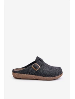 Pánské Pantofle S Přezkou Pantofle  Grafitové model 21677492 - Inblu