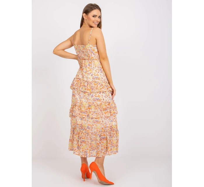 Dámské šaty EM SK model 17507067 jasně oranžové - FPrice Dámské šaty EM SK model 17507067 jasně oranžové - FPrice