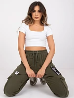 Tepláky RV DR 7461.03 khaki