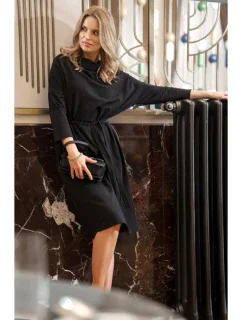 šaty nadměrné velikosti černé model 20966314 - STYLOVE