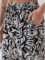 Dámske nohavice uy2634 TROPICAL SUN black and cream - FashionStreet