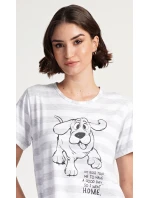 Dámske domáce šaty s krátkymi rukávmi Sarah