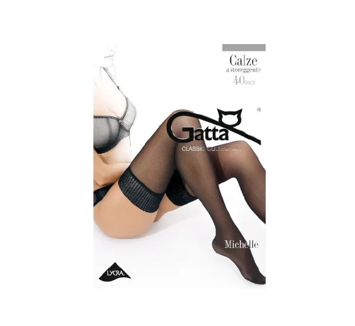 Dámske samodržiace pančuchy Gatta Michelle 40 deň 1-4