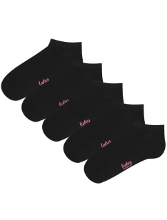 Dámske ponožky 5 pack 41607 Astria black - HENDERSON