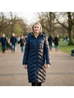 Geografické Norsko dámská bunda LONG NAVY DB LADY NAVY model 21768295 - Geographical Norway