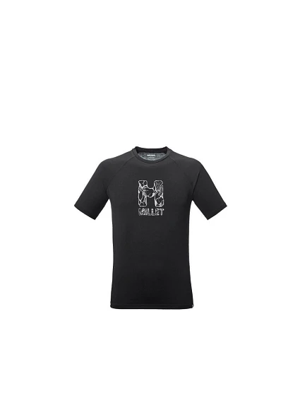Pánske tričko MILLET Cimaï Natural Ts Ss M, čierne Pánske tričko MILLET Cimaï Natural Ts Ss M, čierne