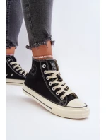 Dámské vysoké tenisky Big Star model 21654788 černé - Big Star Shoes