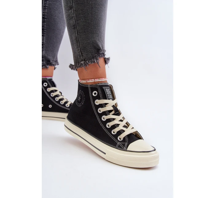 Dámské vysoké tenisky Big Star model 21654788 černé - Big Star Shoes