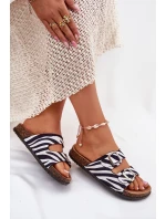 Dámské Pantofle S Přezkami Zebra model 21699054 - Boto Dámské Pantofle S Přezkami Zebra model 21699054 - Boto