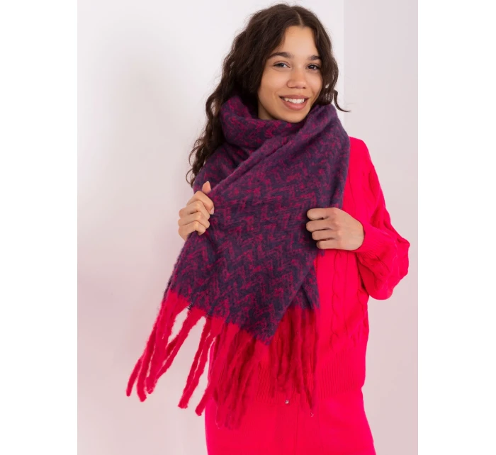 Šatka AT SZ 23125.75 tmavo modrá a červená Šatka AT SZ 23125.75 tmavo modrá a červená