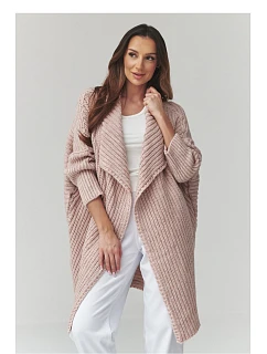 Zapínanie svetra model 226883 Makadamia