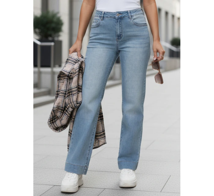 Dámske široké džínsy modré FashionStreet UY2907