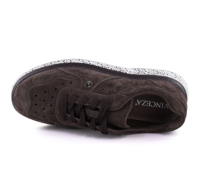 Skórzane damskie brązowe model 22026022 - VINCEZA