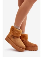 Sněhule na platformě s kožíškem Big Star model 21677558 Camel - Big Star Shoes Sněhule na platformě s kožíškem Big Star model 21677558 Camel - Big Star Shoes