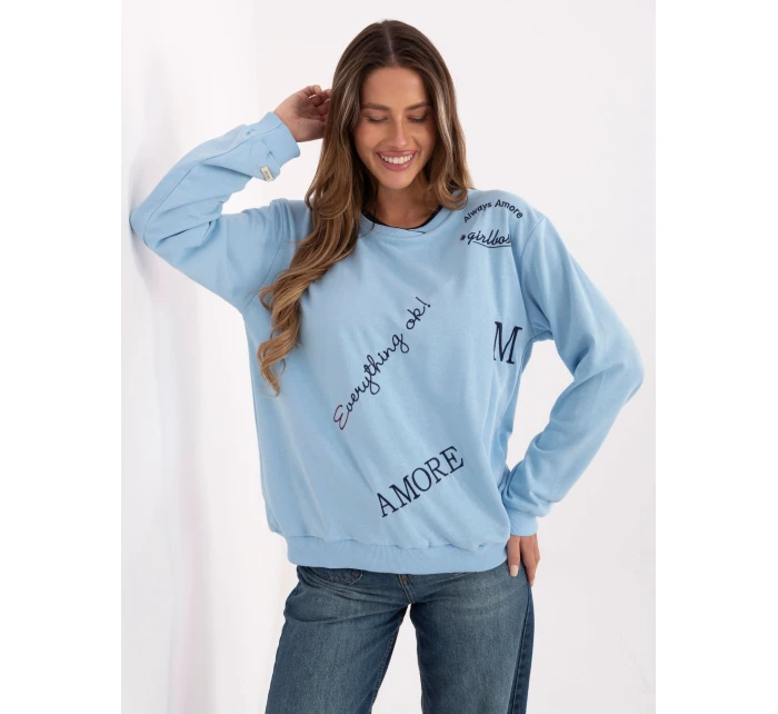 Blúzka RV BL A968.00 svetlomodrá