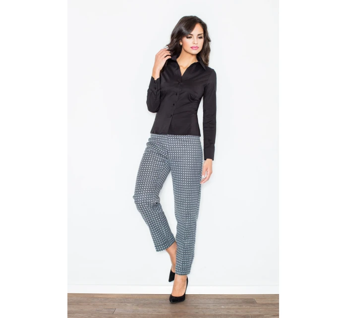 Košieľka Rachel M021 Black - Figl Košieľka Rachel M021 Black - Figl