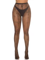 Dámské síťované punčocháče černé model 20965282 - In-style Fashion Dámské síťované punčocháče černé model 20965282 - In-style Fashion