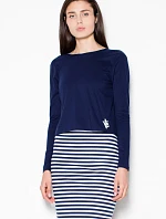 Denné šaty VT065 modrá a biela - Venaton