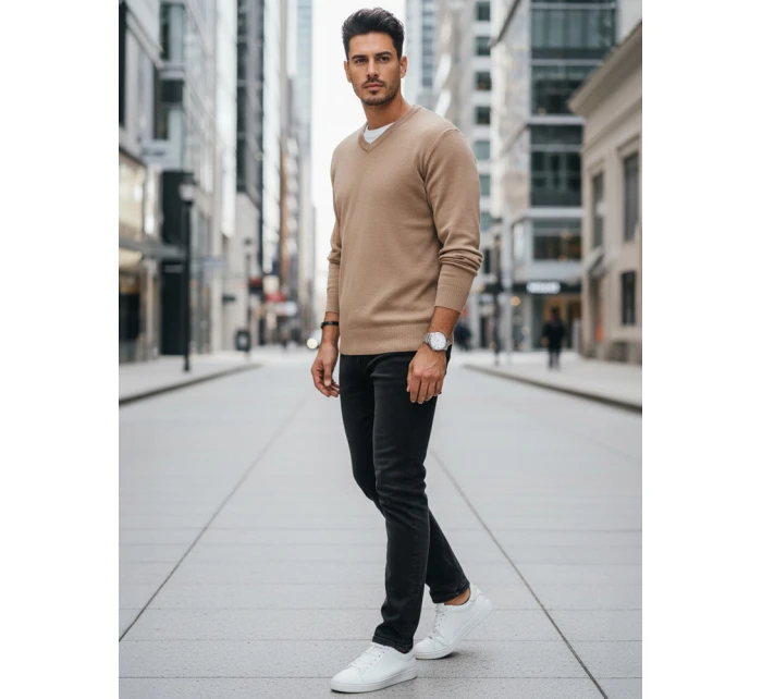 Pánsky sveter s ťavou tvárou FashionStreet WX2318 Pánsky sveter s ťavou tvárou FashionStreet WX2318