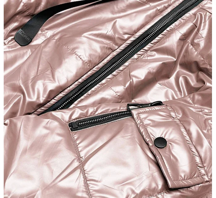 Krátká dámská bunda v růžové barvě model 18057103 - S'WEST Krátká dámská bunda v růžové barvě model 18057103 - S'WEST