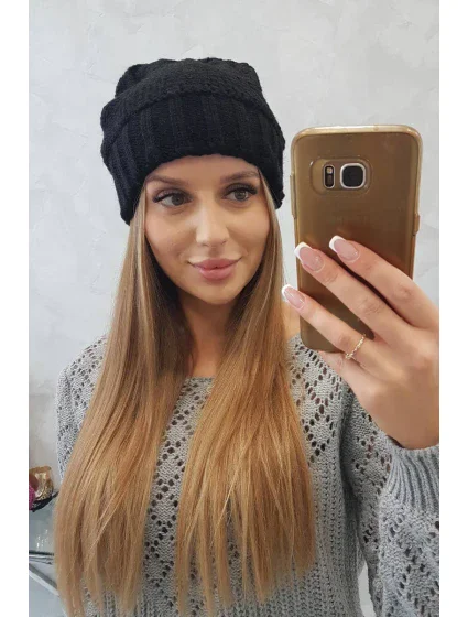 Dámska čiapka Danuta K331 čierna Dámska čiapka Danuta K331 čierna