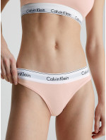 Dámske tangá Thong Modern Cotton 0000F3786E2NT svetlo ružové - Calvin Klein