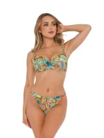 Dámske dvojdielne plavky Mykonos 1 S936MN2 Green Patterned - Self