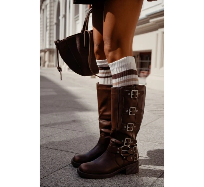 Dámske pruhované ponožky s prúžkami 1610.001 Dámske pruhované ponožky s prúžkami 1610.001