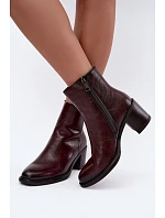 Boty na podpatku model 231624 Step in style Boty na podpatku model 231624 Step in style
