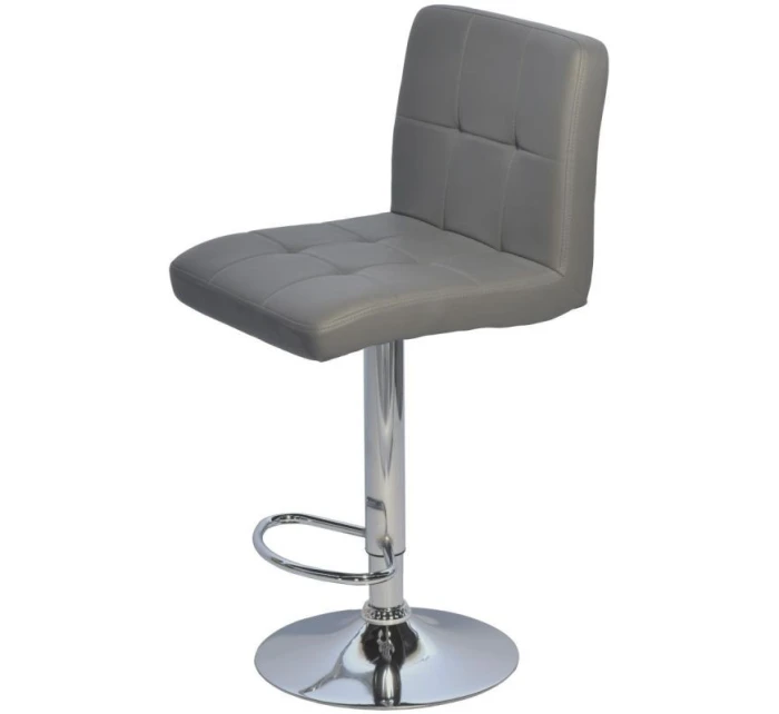 BAROVÁ STOLIČKA HOCKER SIVÁ SADA 2 KS