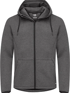 Cutter & Buck Pemberton Jacket Men Pánska mikina s kapucňou 68.8418 antracitová melírovaná